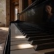 Dos teclas iluminadas representan la distancia de un intervalo musical en el piano